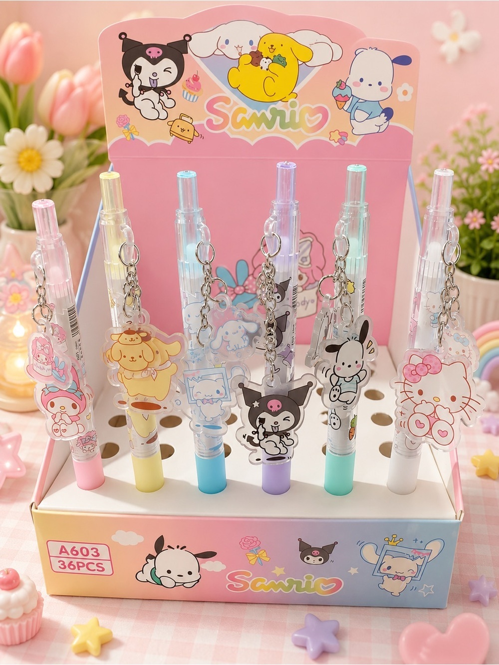 6 Hello Kitty and friends pens
